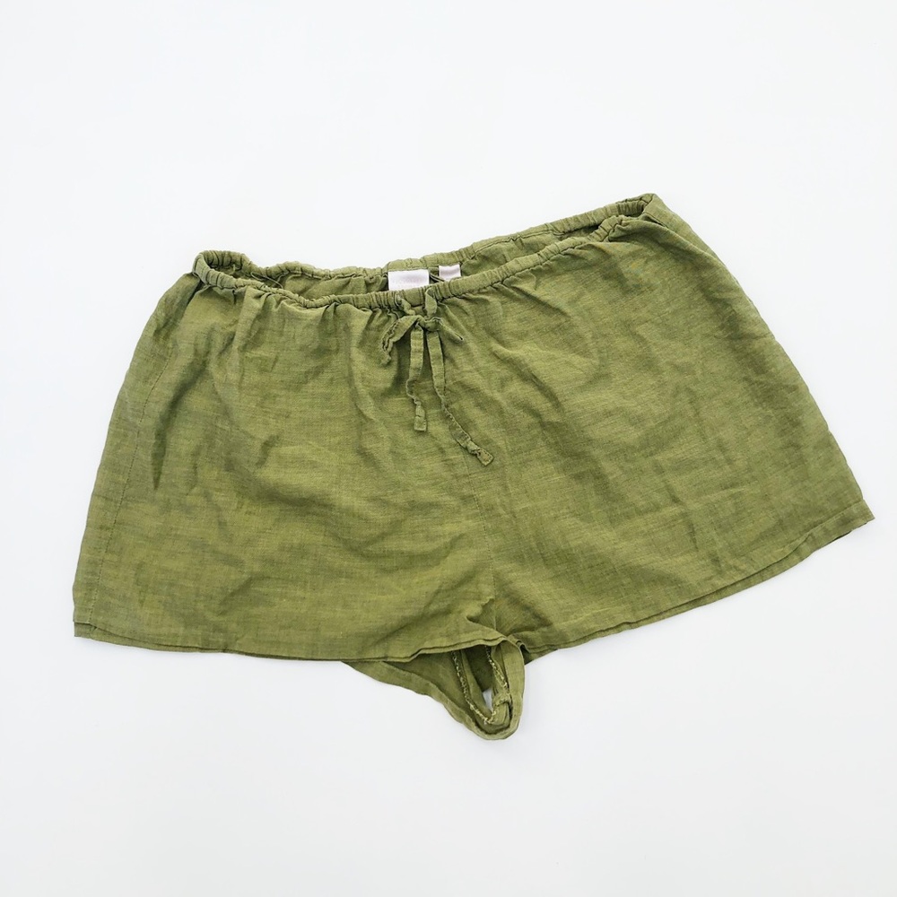 VS Victorias Secret Green Cotton Shorts Size S